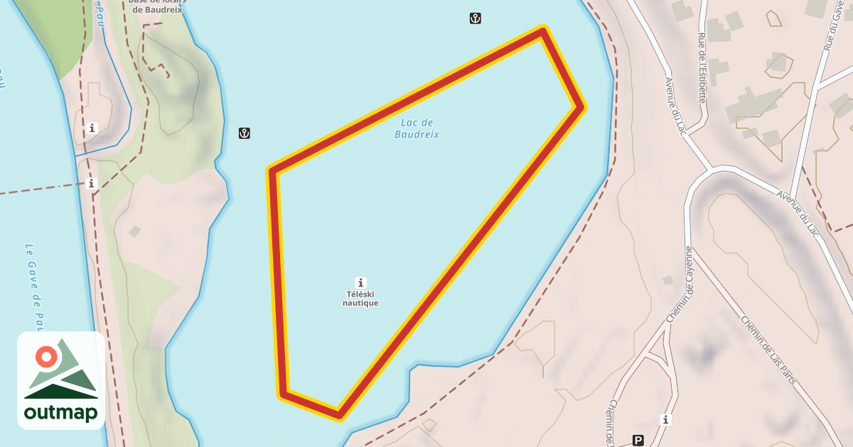Map of Téléski nautique
