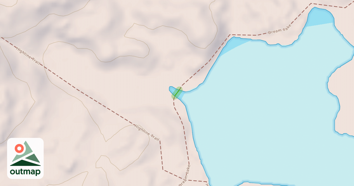 Map of Dream Lake