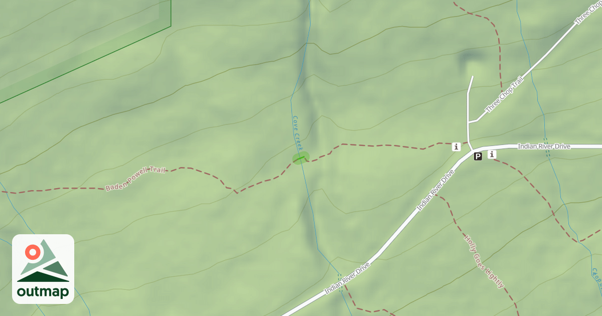 Map of Baden Powell Trail