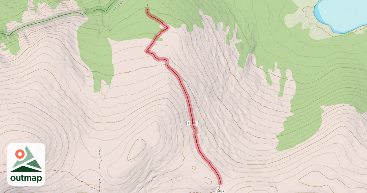 Map of Niwot Ridge Trail