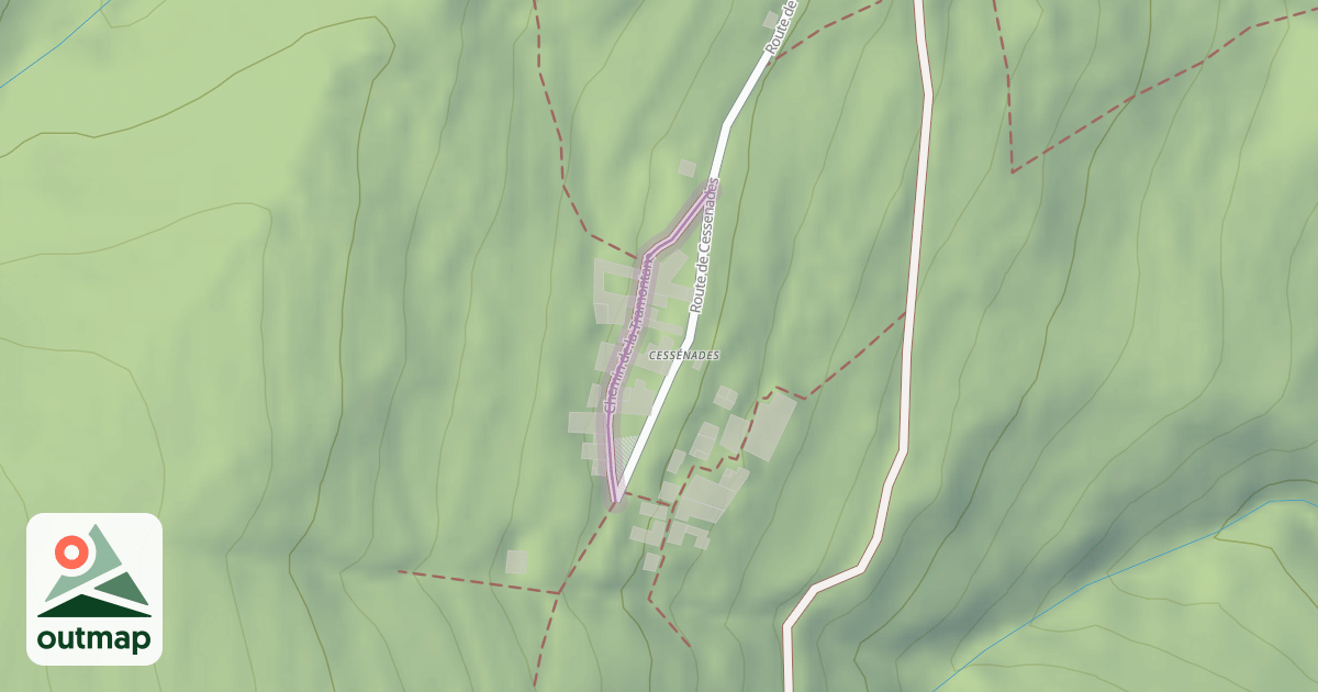 Map of Chemin de la Tramontane