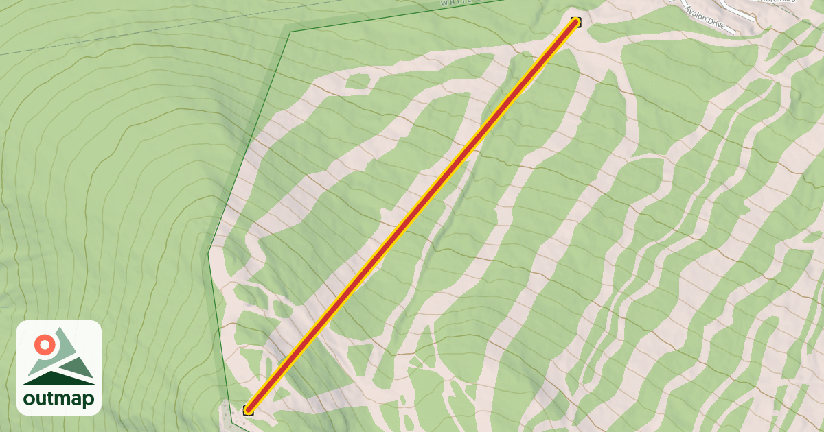 Map of West Mountain Express High Speed Quad