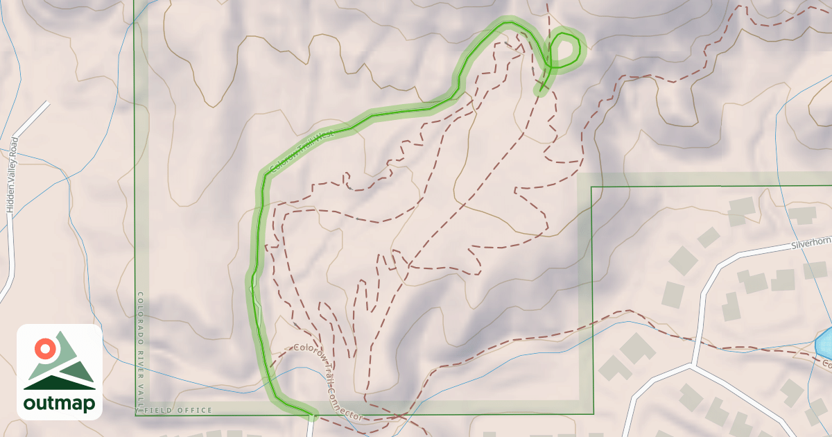 Map of Colorow Trail West