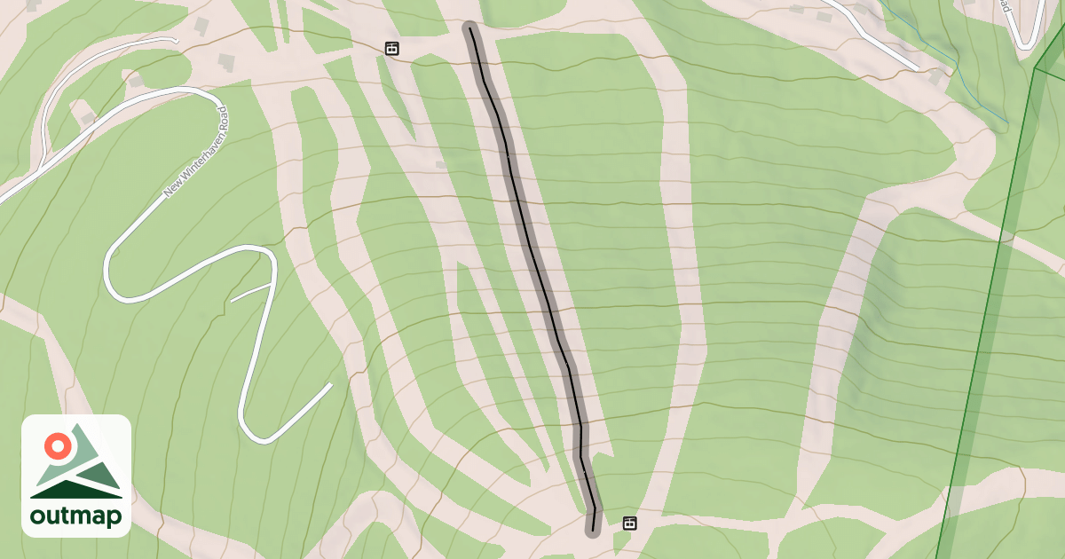 Map of Upper White Lightning
