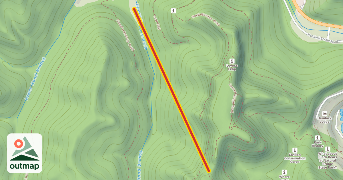 Map of Natural Bridge Skylift