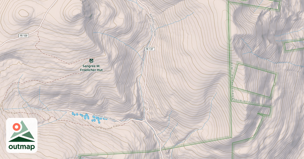 Map of BUCKEYE GULCH