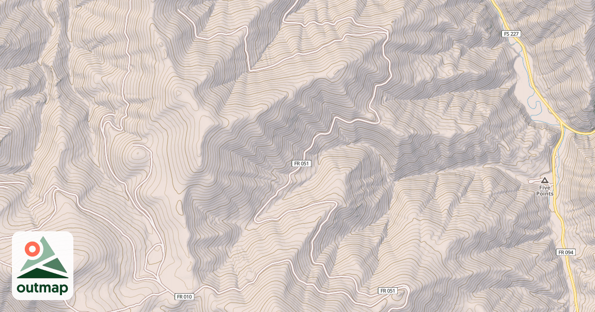 Map of LOWER LITTLE SMOKY
