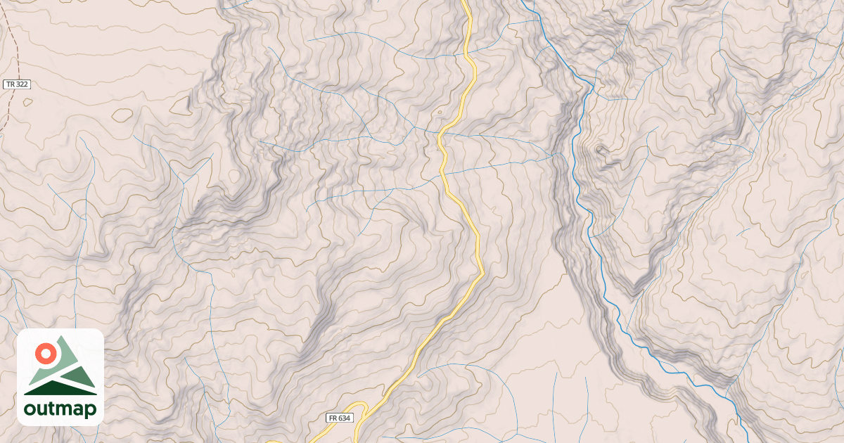 Map of Fourmile Winter