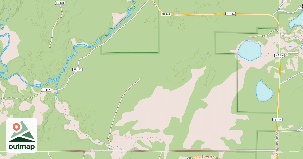 Map of USFS Motor Vehicle Use Map Trails 13085