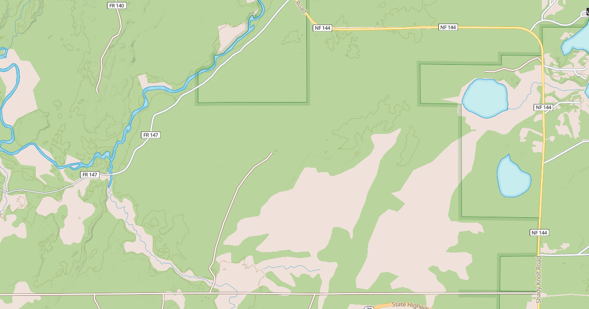 Map preview of USFS Motor Vehicle Use Map Trails 13085