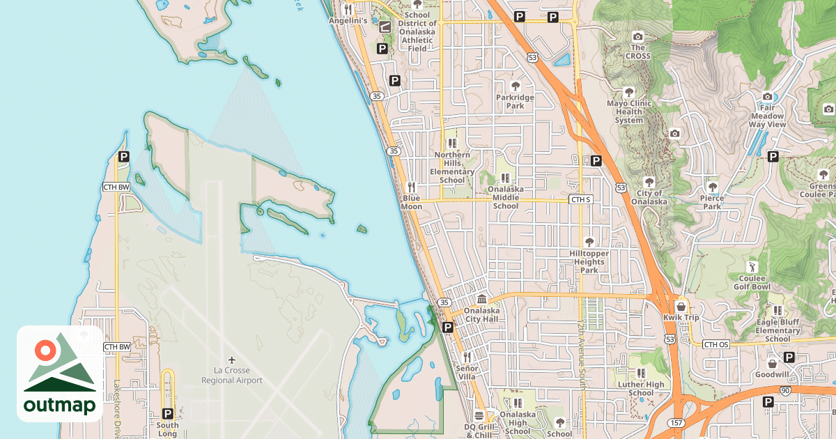 Map of Great River State Trail