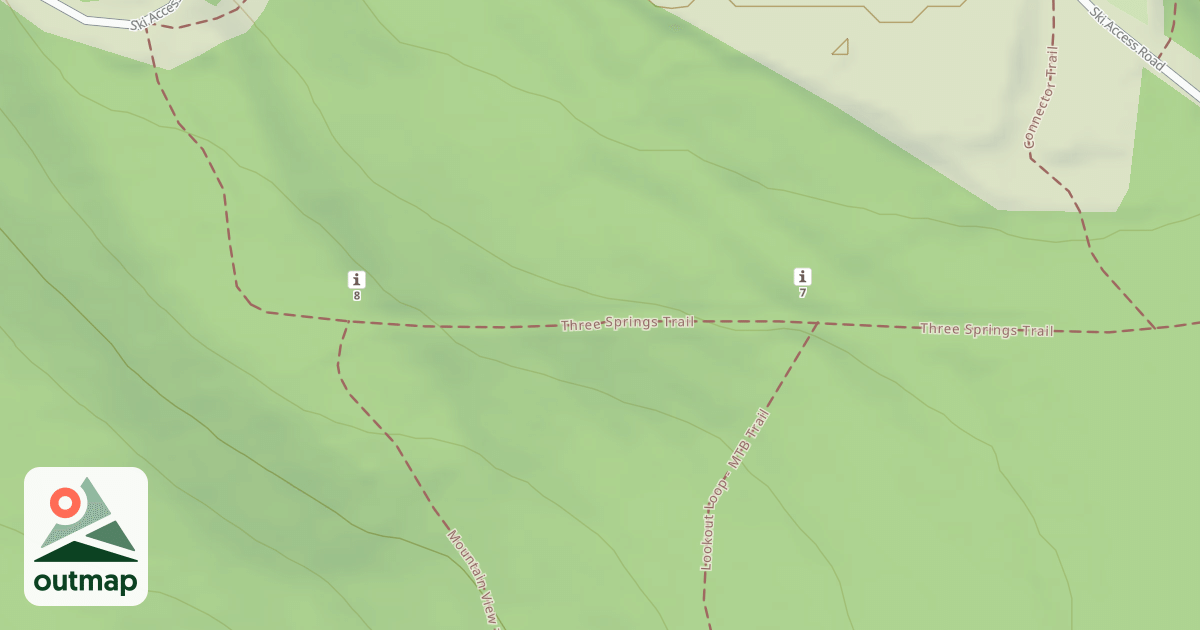 Map of Blue Knob State Park Trails