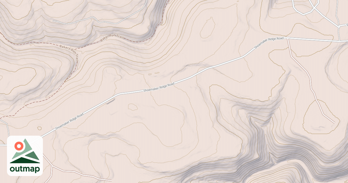 Map of Beech Creek Snowmobile Trails