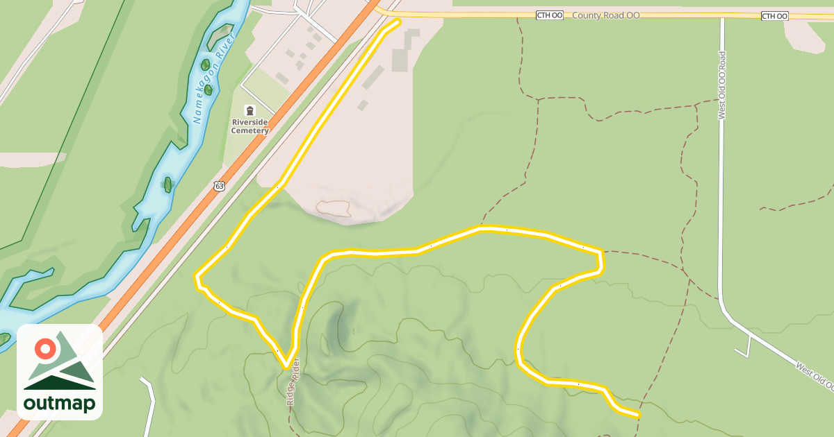 Map of Uhrenholdt Trail