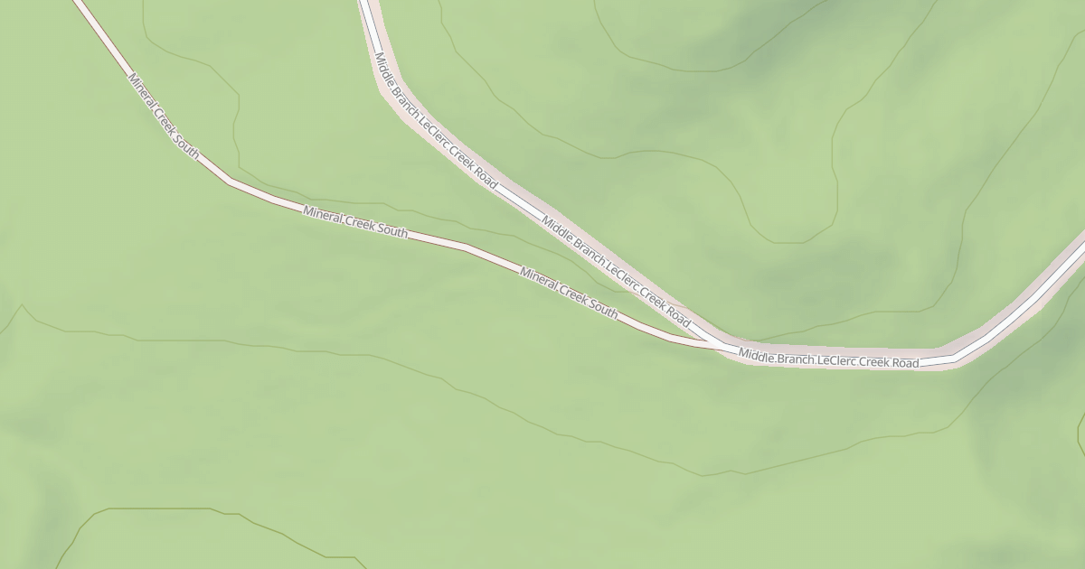 Map preview of MINERAL CREEK SOUTH