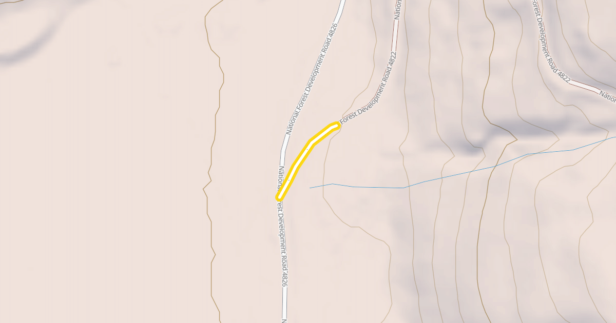 Map preview of National Forest Development Road 4822