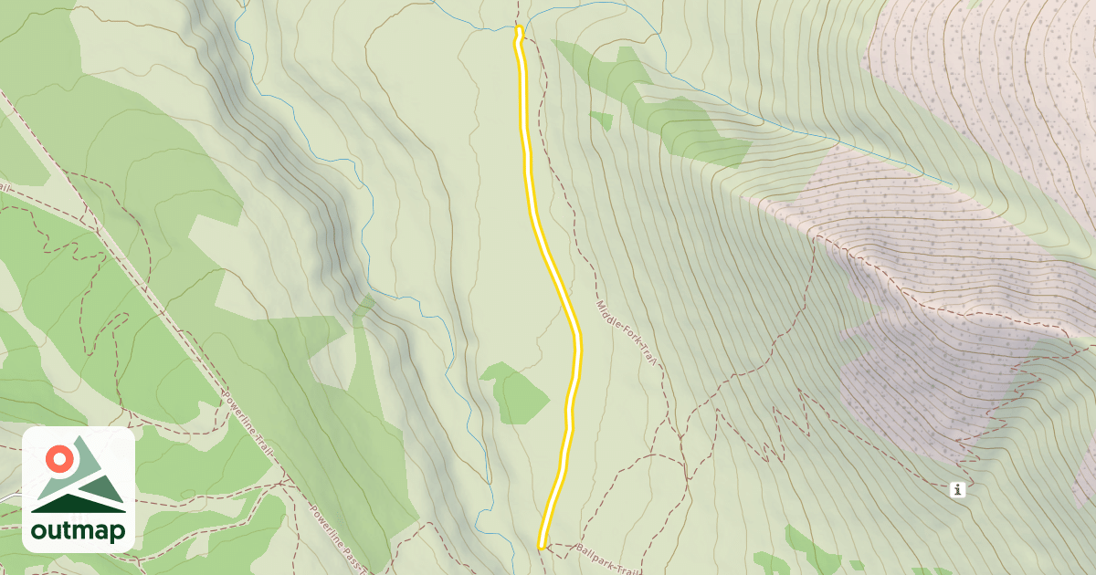 Map of Middle Fork Expressway