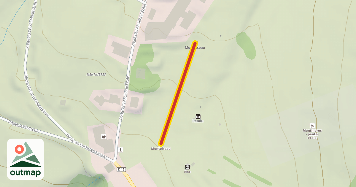 Map of Montoiseau