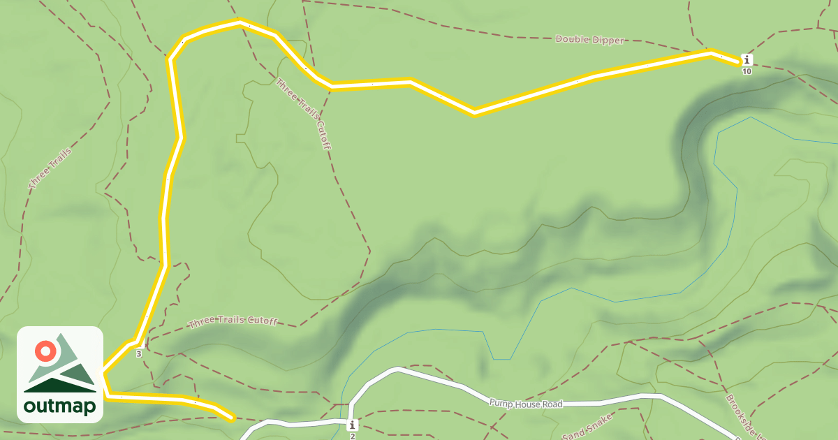 Map of North Brook Trail
