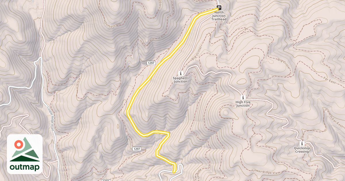 Map of Washington Creek Road