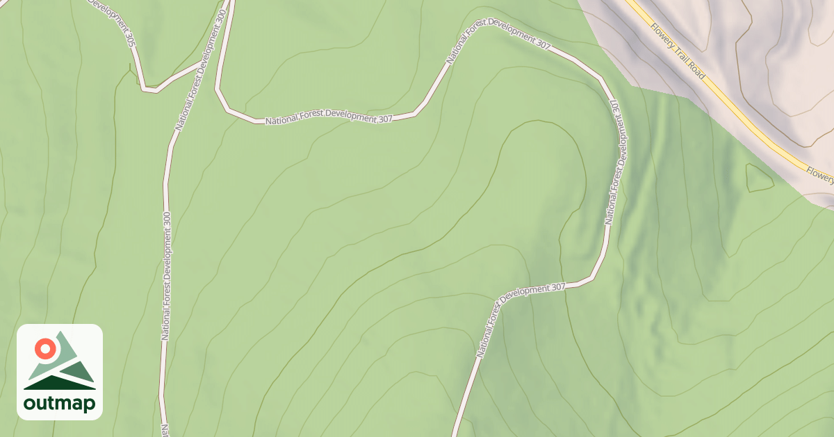 Map of USFS Motor Vehicle Use Map Roads {79A9C345-C652-4E28-96AC-48236196DDE7}