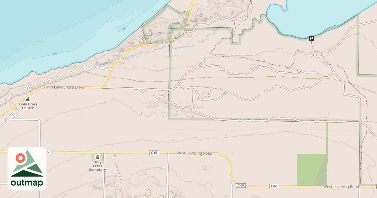 Map of Indian Gardens Orv Route