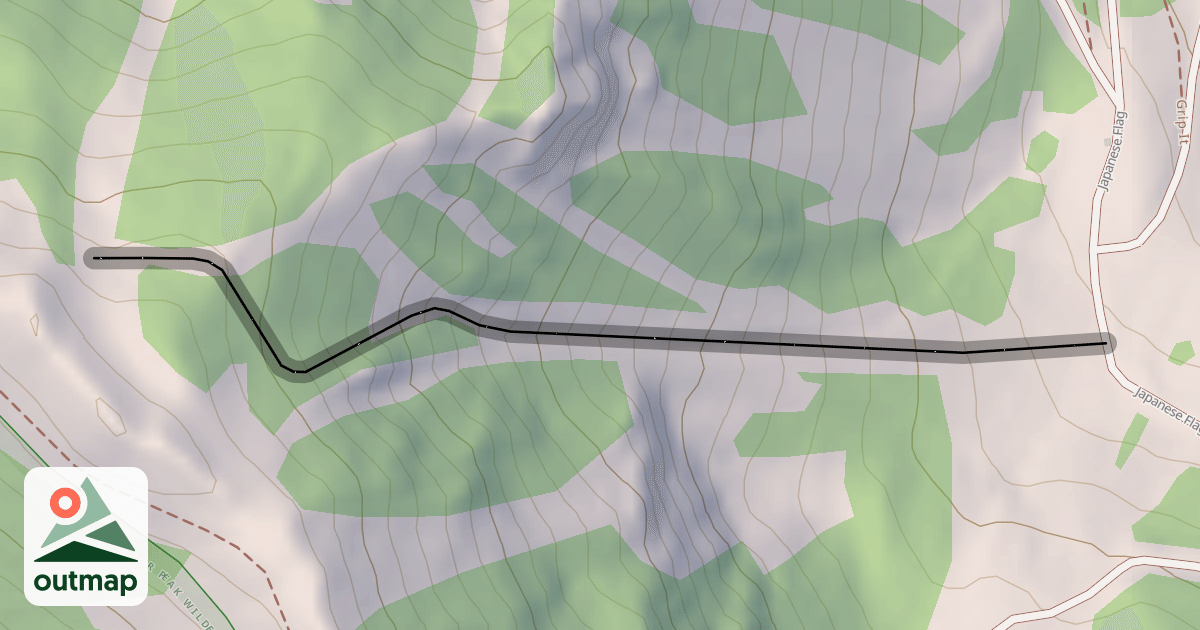 Map of Twin Trees Chute