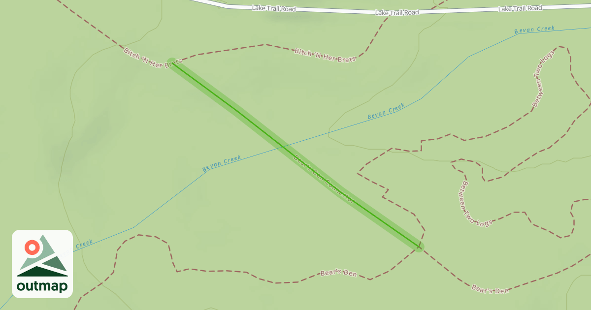 Map of Bear's Den Connector