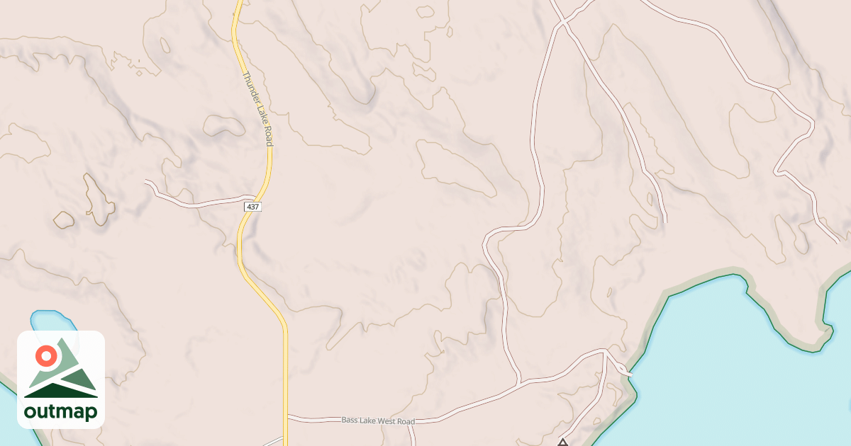 Map of BASS LAKE WEST