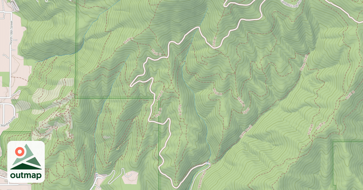 Map of Canfield Mtn Tr Cmplex Trail-3