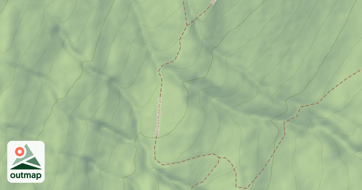 Map of Bellows Pipe Trail