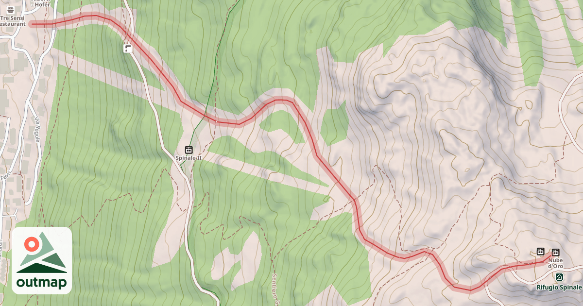 Map of (70) Spinale Direttissima
