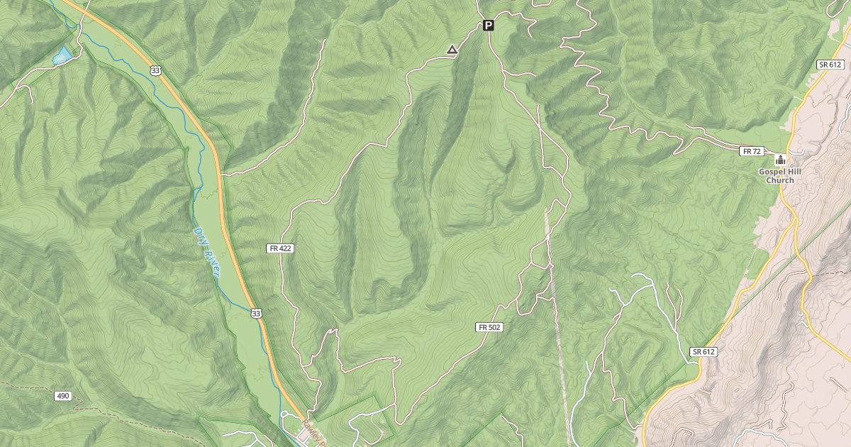 Map preview of ROCKY RUN