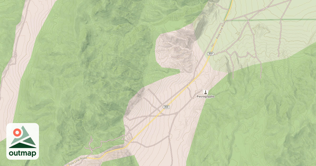 Map of GRAVEL PITS ROAD