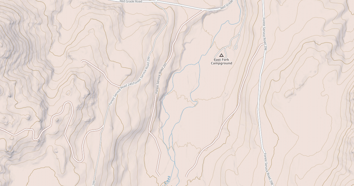 Map preview of EAST FORK CABINS