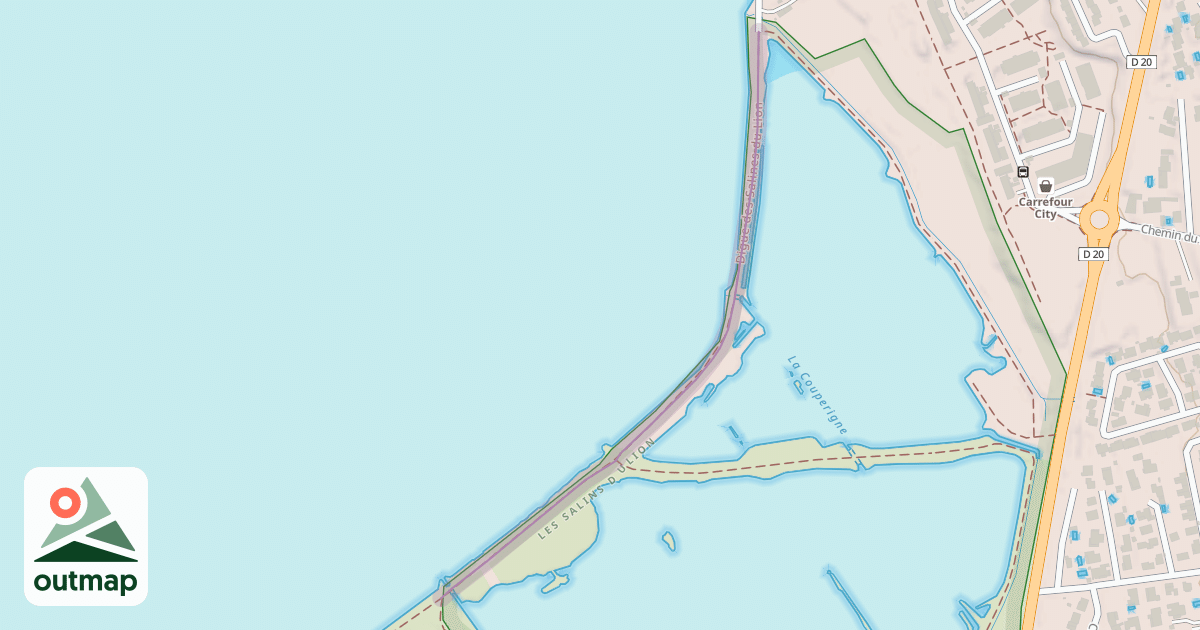 Map of Digue des Salines du Lion