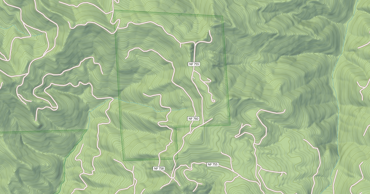 Map preview of COUGAR ROCK RD