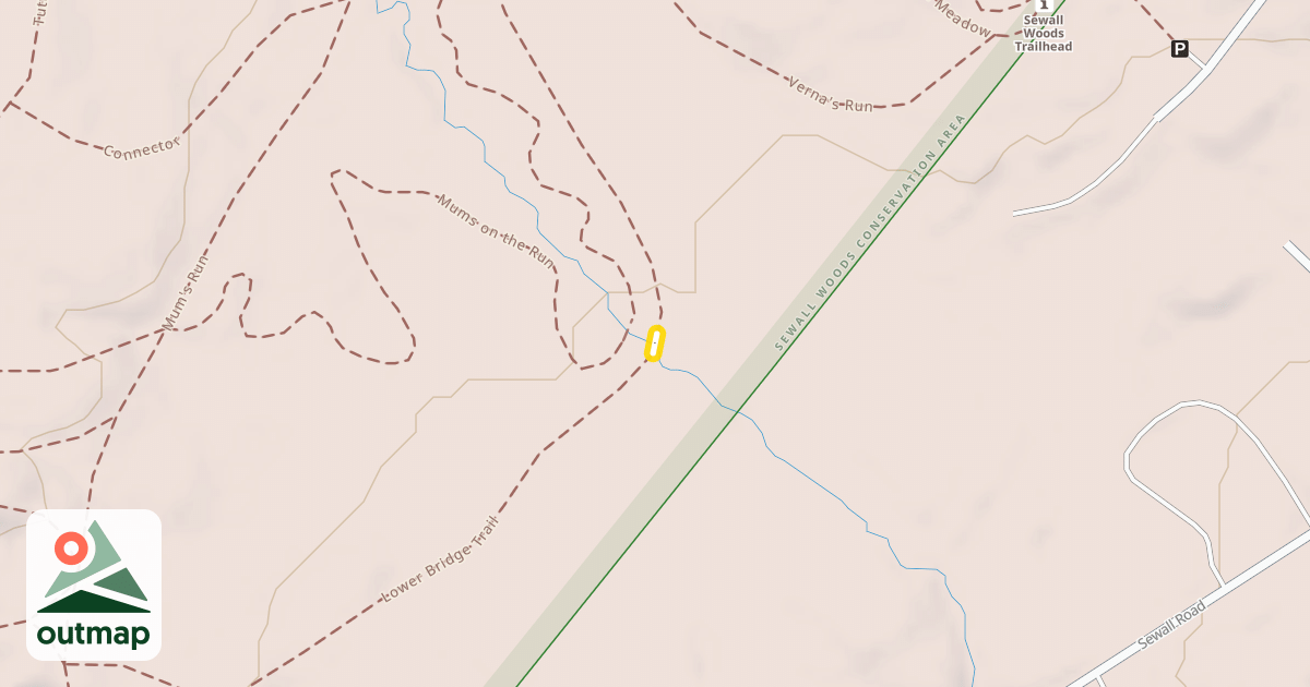Map of Lower Bridge Trail