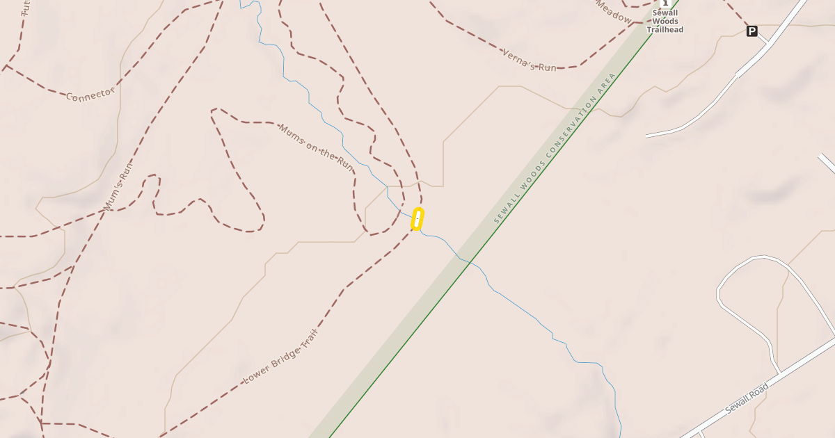 Map preview of Lower Bridge Trail