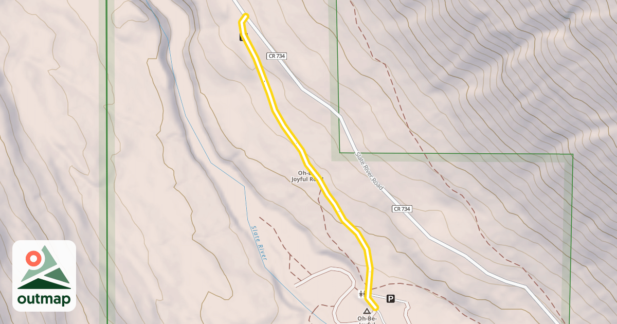 Map of Oh-Be-Joyful Road
