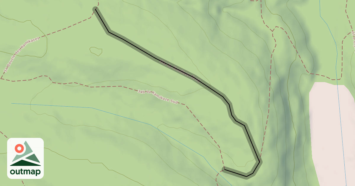 Map of 34a La Kamikaze Nord