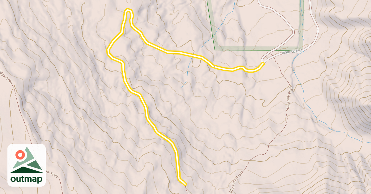 Map of Old Bryan Flat Road