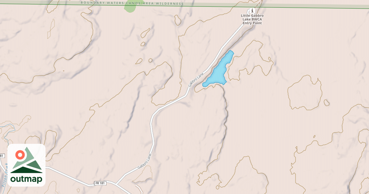 Map of GABBRO LAKE ACCESS