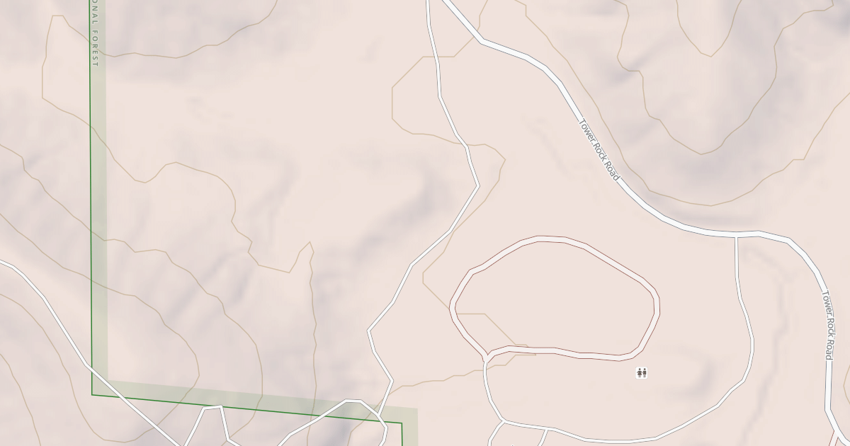Map preview of TOWER ROCK REC RD #2