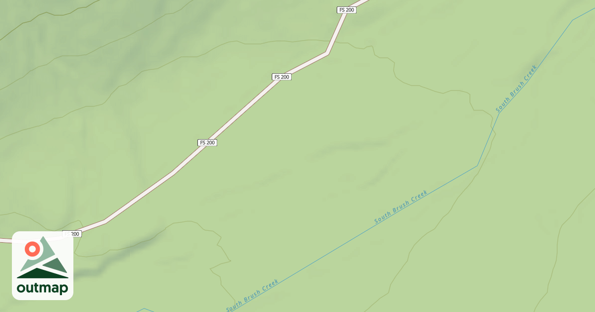Map of LITTLE BRUSH CAMP
