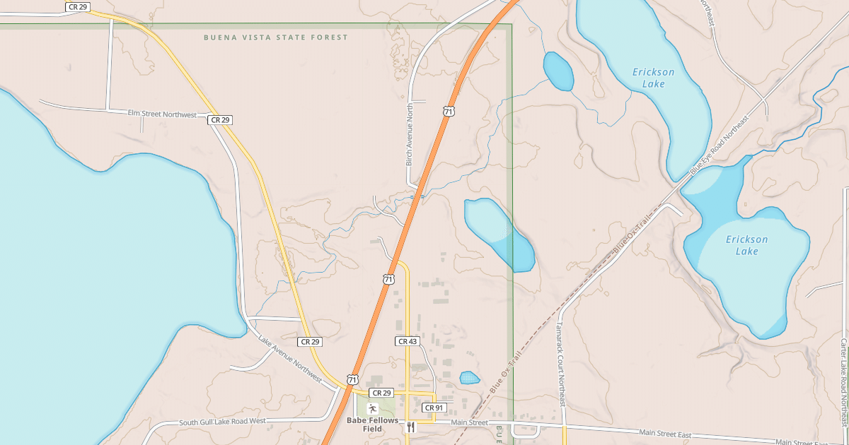 Map preview of Timber Trails