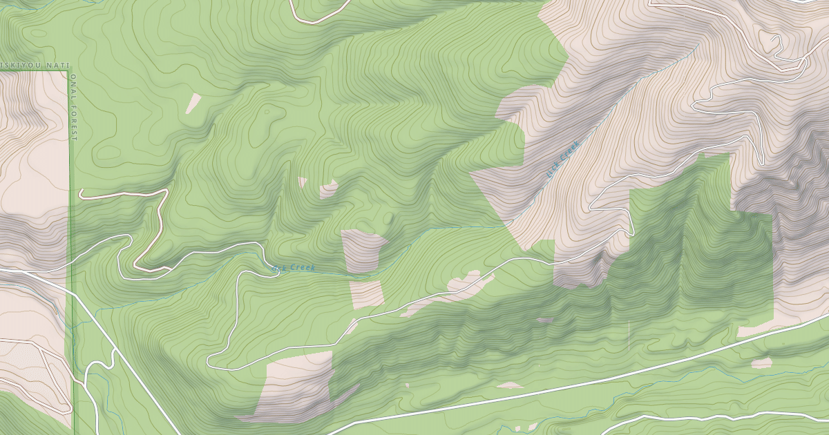 Map preview of RED BLANKET MOUNTAIN