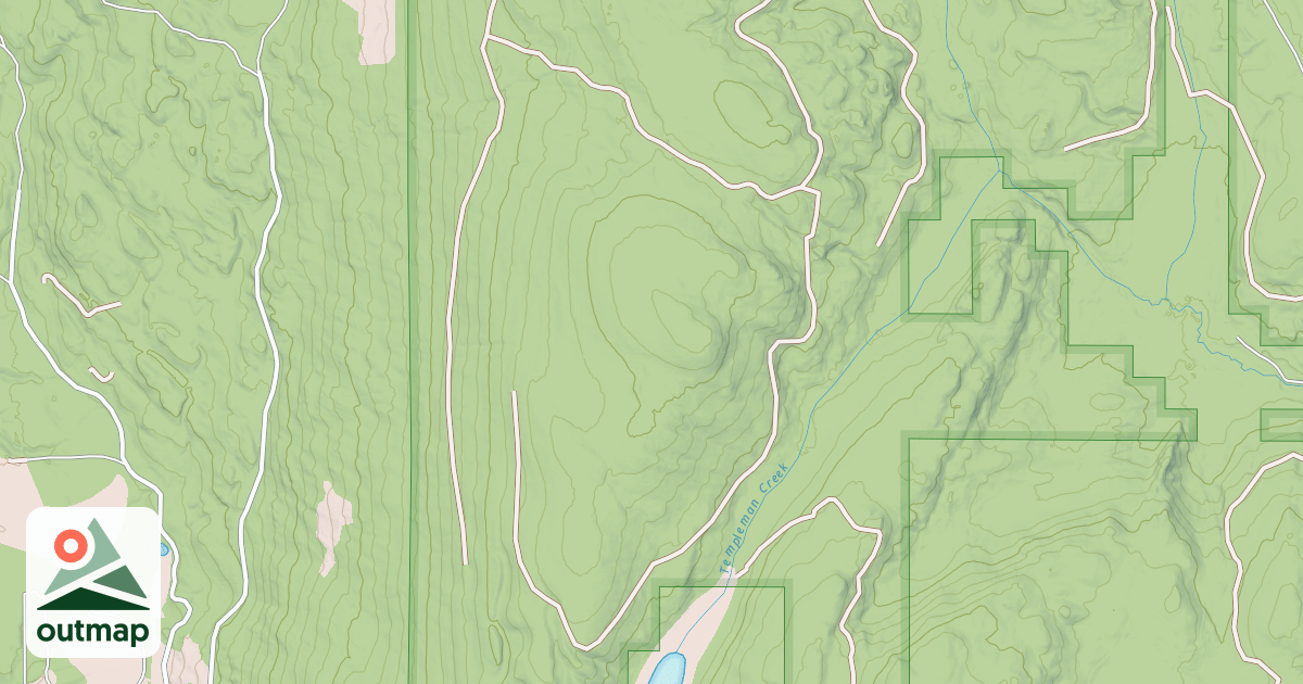 Map of TEMPLEMAN LAKE