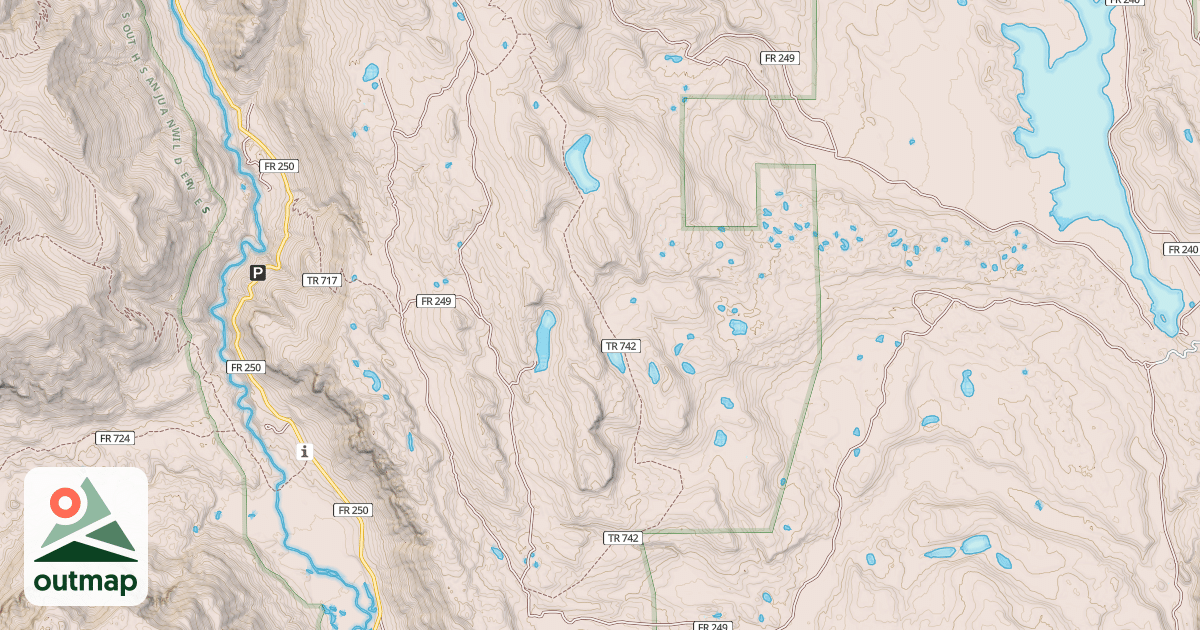 Map of Empedrado Lake