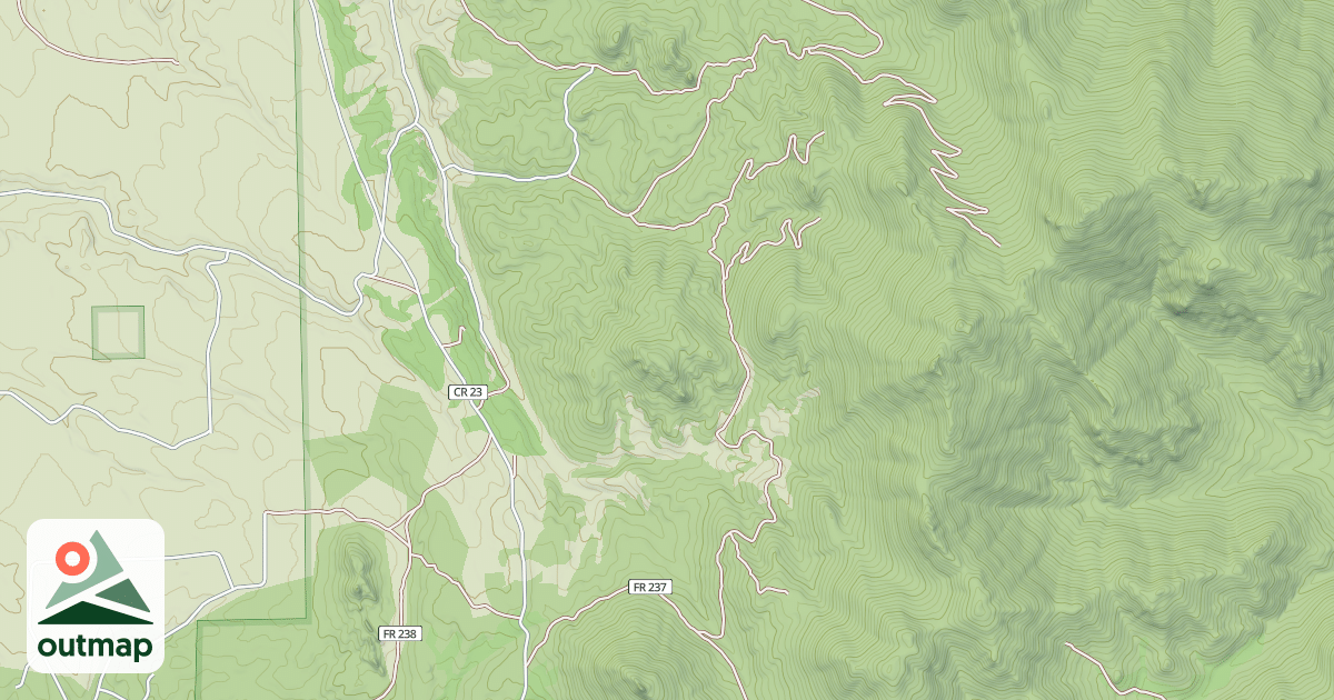 Map of SCHOOLMARM MOUNTAIN